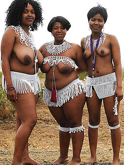 seductive sexy nude african column