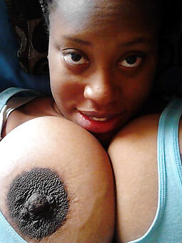 ebony rally nipples shows her nice