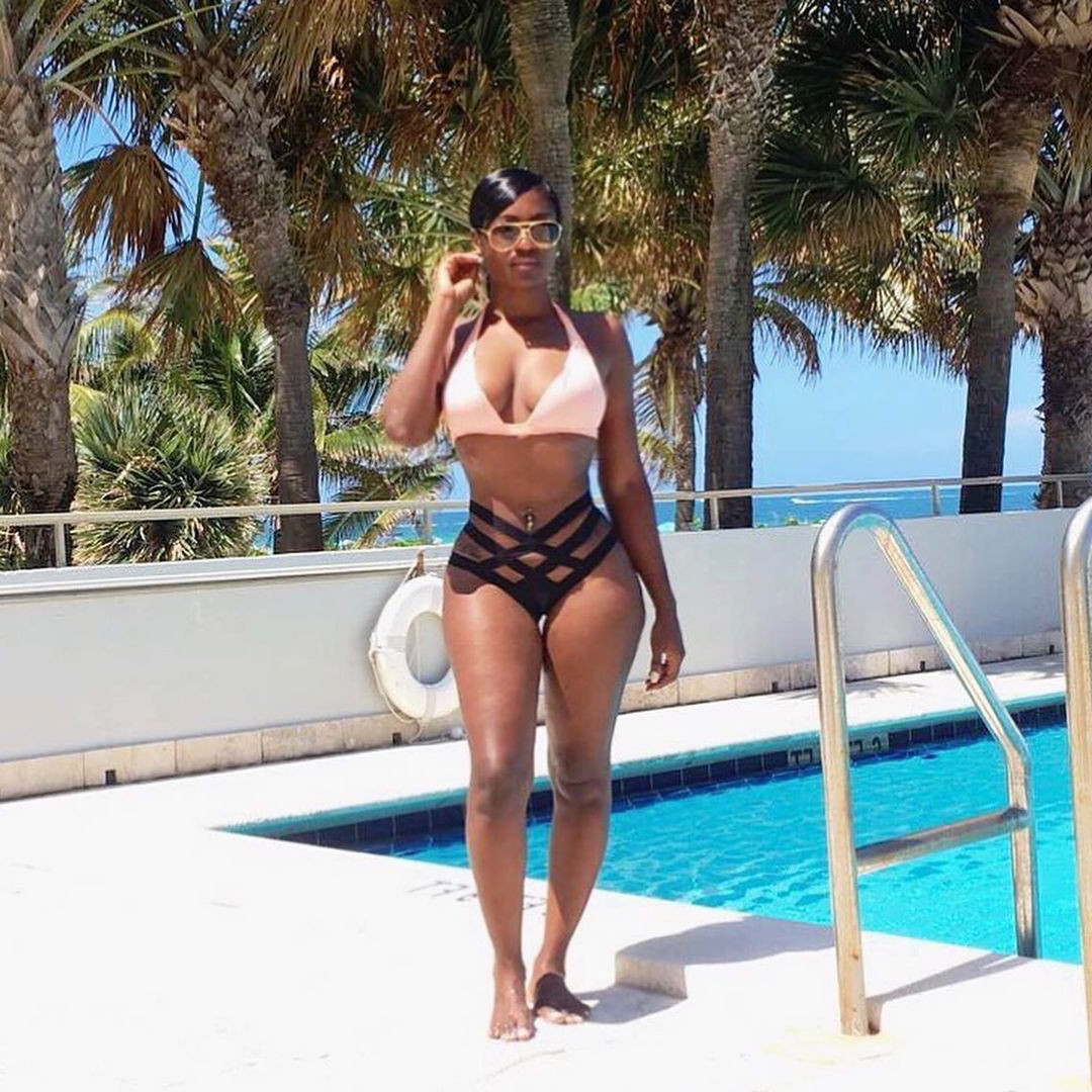 despondent black women wearing bikinis freebooting
