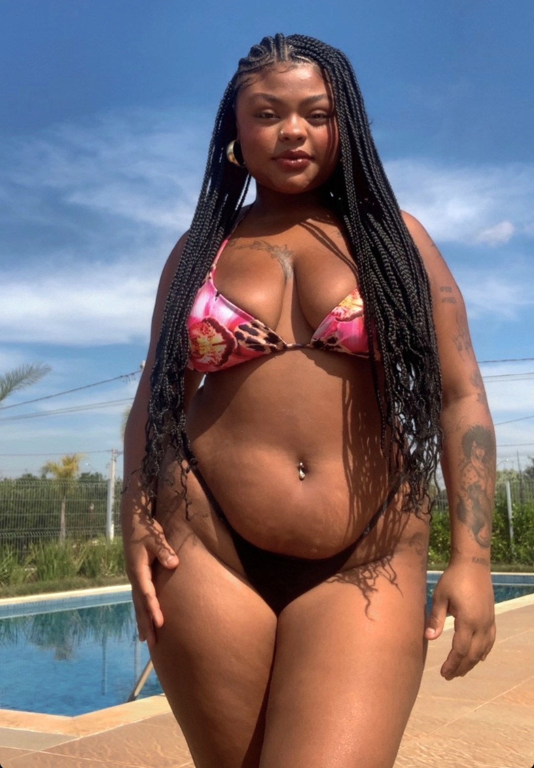 perfect real hot ebony bikini