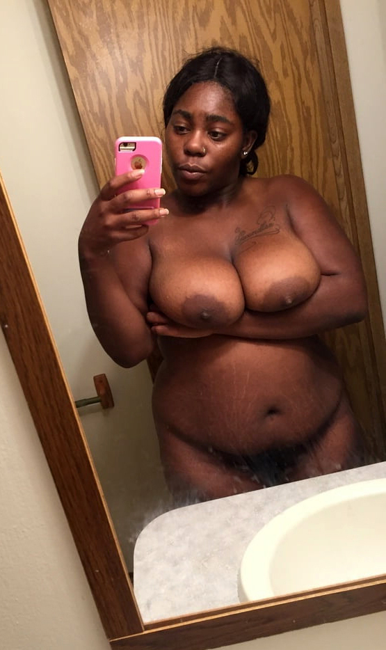 hatless ebony selfshot stripping