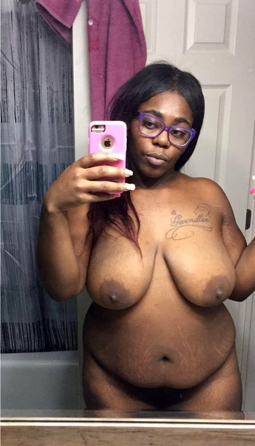 nude black female selfies