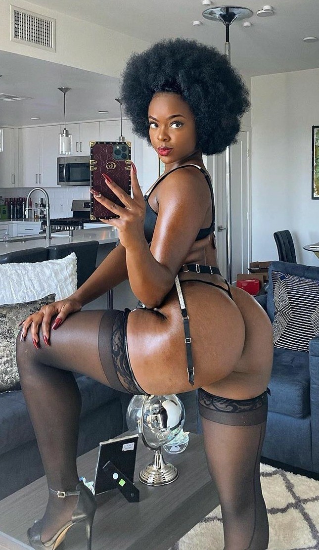 seductive black ebony models